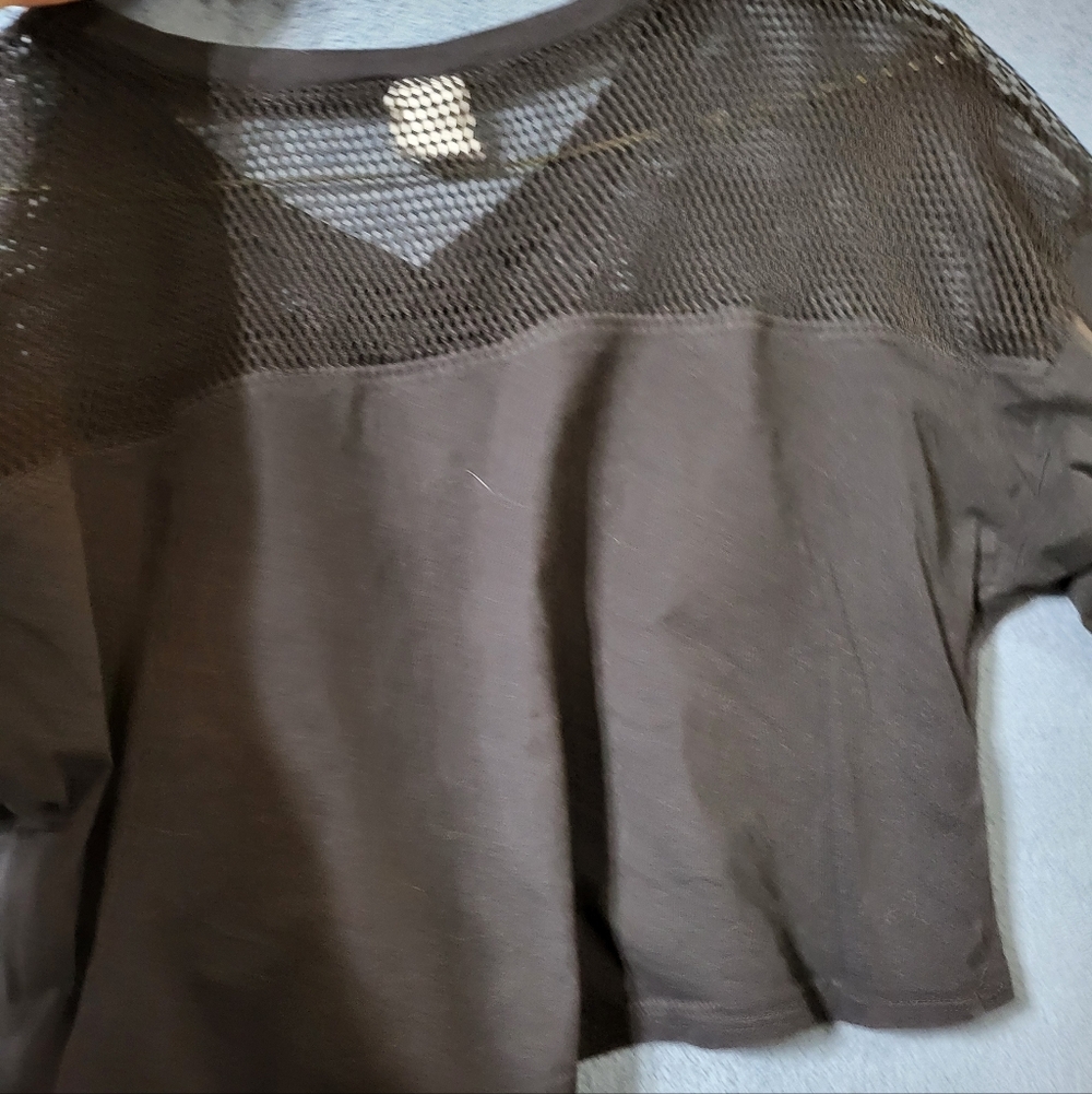 PINK Victoria Secret Oklahoma Sooners Shirt Women's XS Cropped Black - Picture 6 of 7